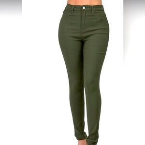 Olive Green Jegging Jeans